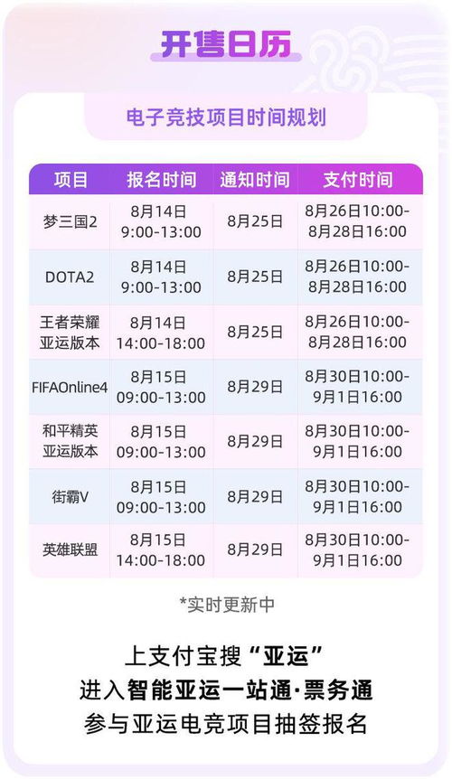 杭州亞運(yùn)會(huì)電競(jìng)項(xiàng)目門票明日開啟抽簽預(yù)售 多個(gè)官方渠道同步啟動(dòng)